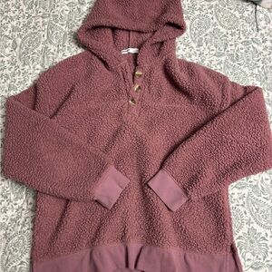 Sonoma Mauve Hooded Women's Sweater